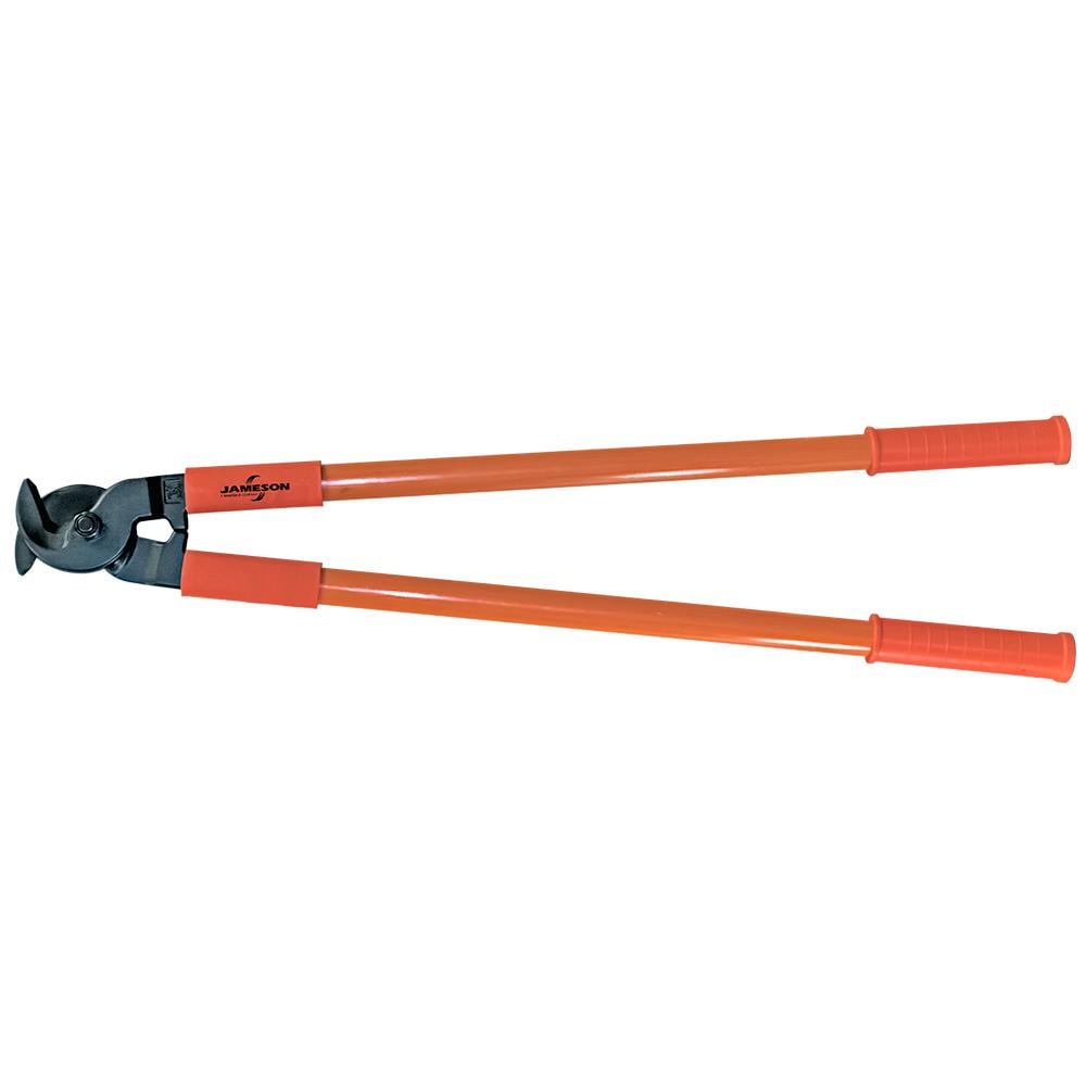 Jameson Insulated Long-Arm Cable Cutter, 26-Inch, 1,250 MCM Capacity, 1,000-Volt Rated, Nylon 11 Injection Molded Handle JT-PC-00136