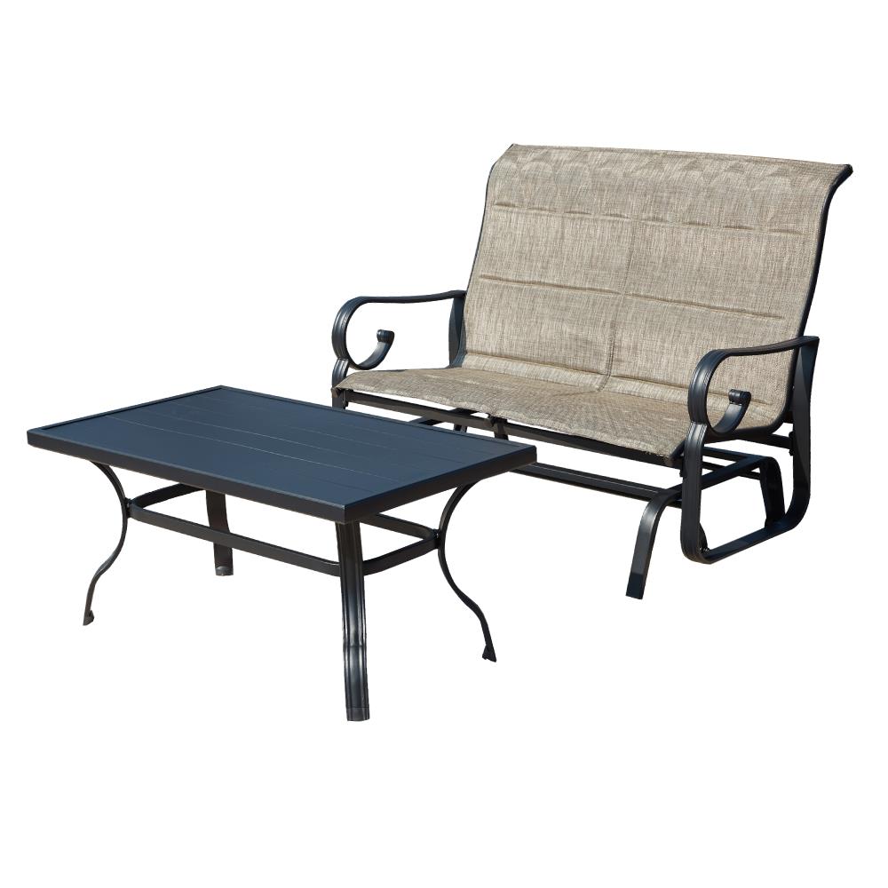 Top Home Space 2 -Piece Patio Conversation Set with Gray Top Home Space