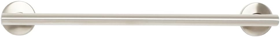 Seachrome 24" Coronado Decorative Oval Wall Mount Grab Bar, 1 ½" Diameter, Concealed Flanges, ADA Compliant, Satin Finish