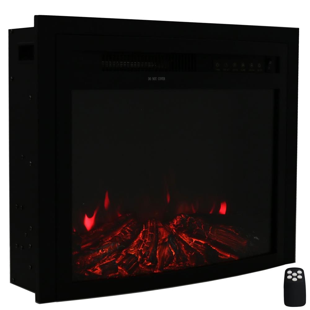 Sunnydaze Decor 23.5-in Black Electric Fireplace Insert LOE-364