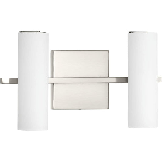 Progress Lighting Colonnade LED 13.25-in 2 -Light Brushed Nickel Integrated LED Modern/contemporary Vanity light 1158844