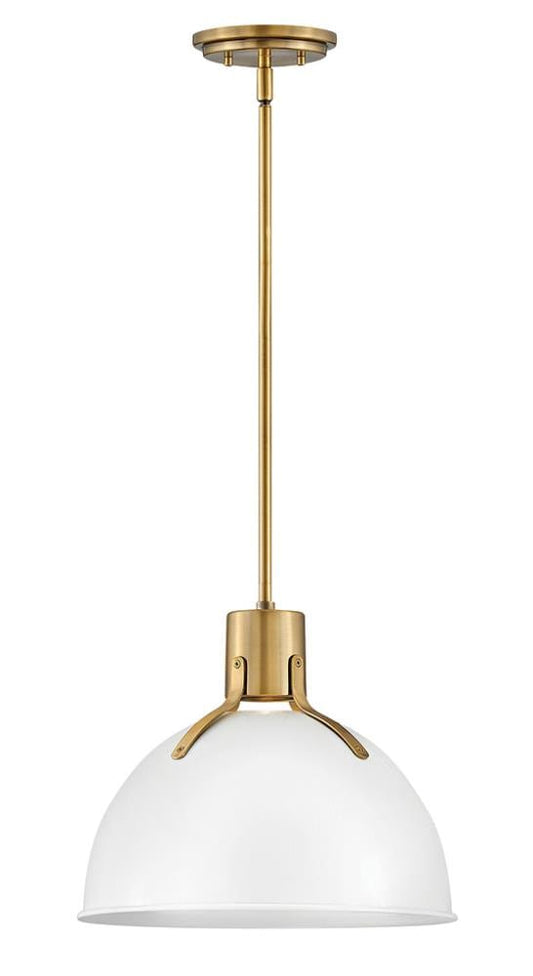 Hinkley Argo Lacquered Brass Modern/contemporary Dome Medium Hanging Pendant light 3661553