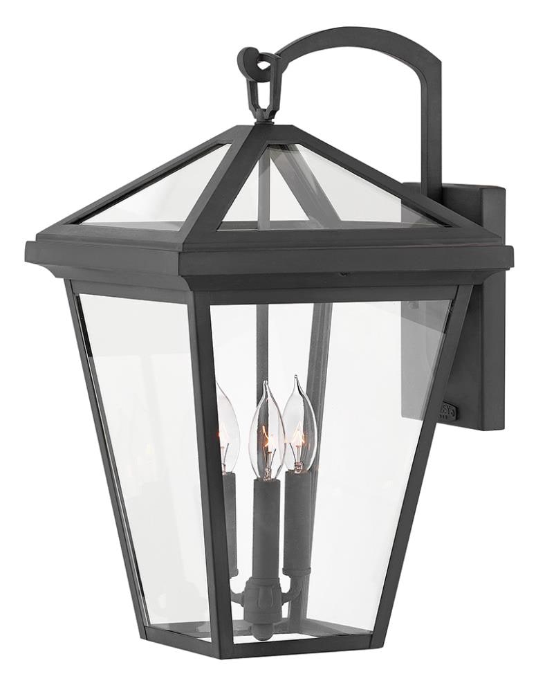 Hinkley Alford Place 3 -Light 20.5-in H Black Hardwired Outdoor Wall Light 3661483