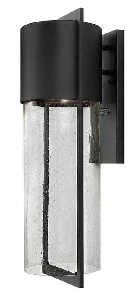 Hinkley Shelter 1 -Light 23.25-in H Black Hardwired Dark Sky Outdoor Wall Light 3661345