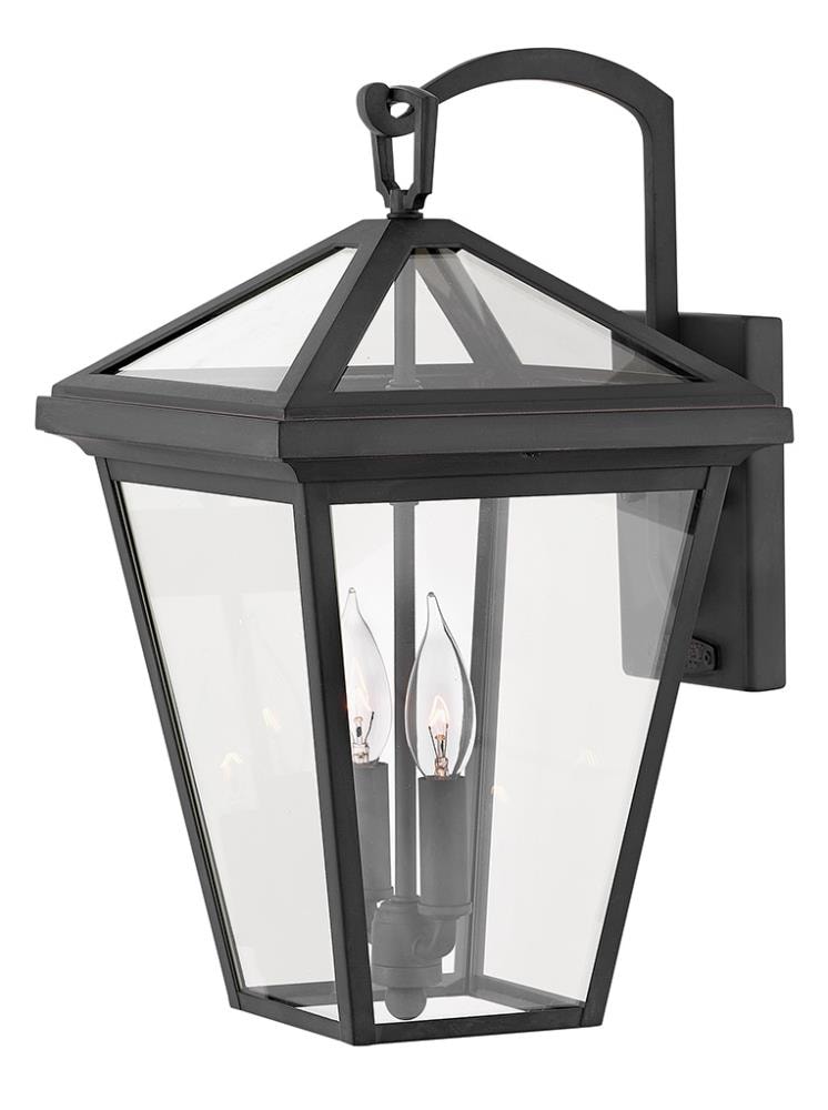 Hinkley Alford Place 2 -Light 17.5-in H Black Hardwired Outdoor Wall Light 3661479