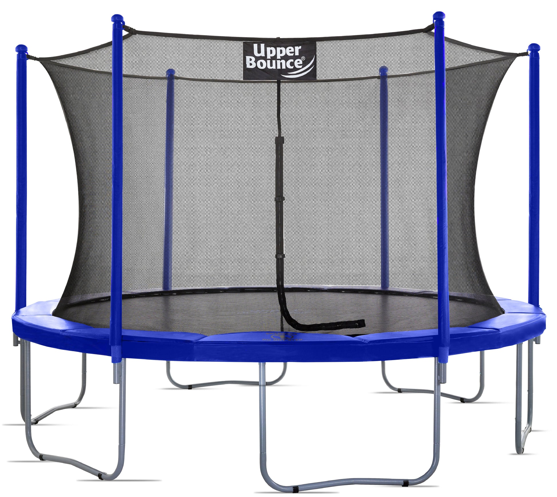 UpperBounce Trampoline 12-ft Round Backyard in Blue