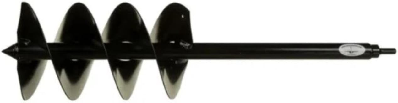 Power Planter Auger Drill Bit Extension 7" x 28" with 1/2" Non-Slip Hex Drive — Garden Auger for Planting Gallon Potted Plants and Post Holes — Garden Digging Tool for Dirt, Sand, Soil & Clay