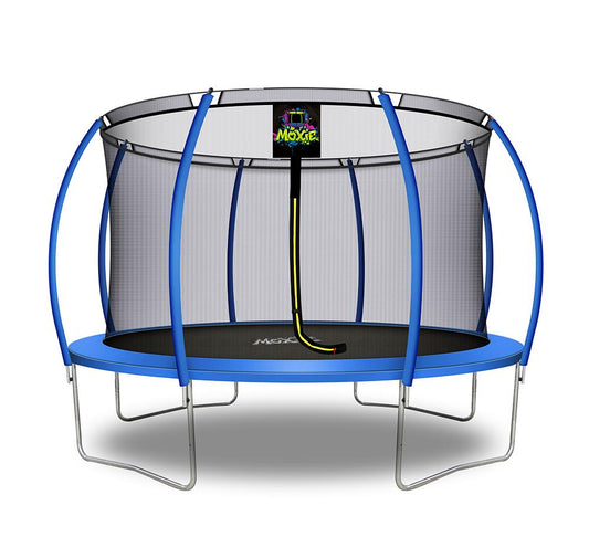 MOXIE Trampoline 12.53-ft Round Backyard in Blue