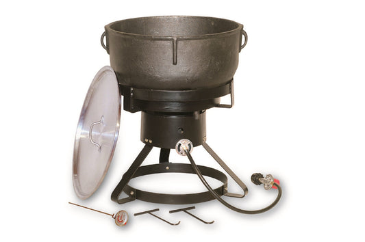 King Kooker Jambalaya Cooker 1-Burner Propane Manual Steel Outdoor Burner 1740