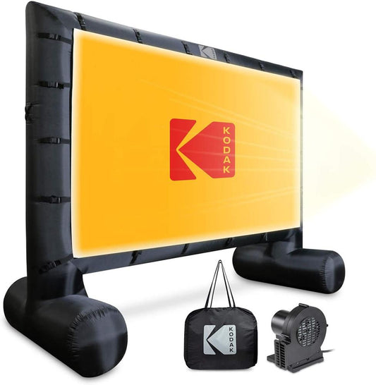 Kodak 63.6-in L x 176.4-in W x 123.6-in H Inflatable Outdoor Movie Screen RODPJINSCR17