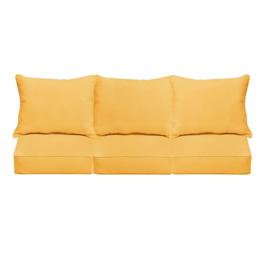 Mozaic Company 25-in x 23-in 6-Piece Fresco Daffodil Patio Sofa Cushion