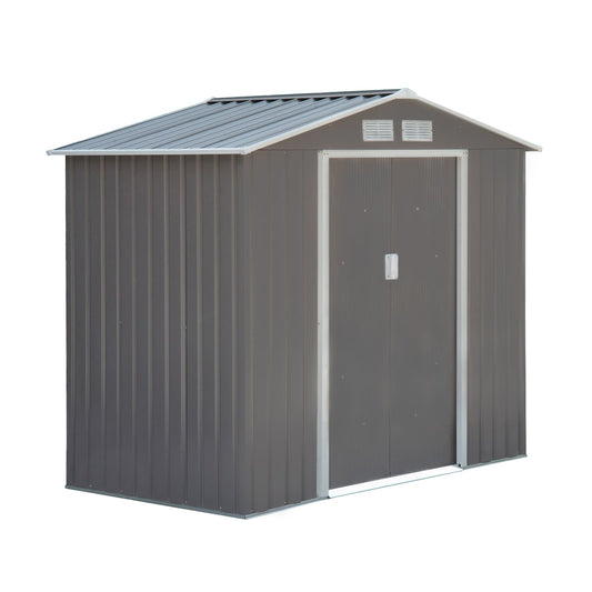 Outsunny Galvanized steel Metal Storage Shed