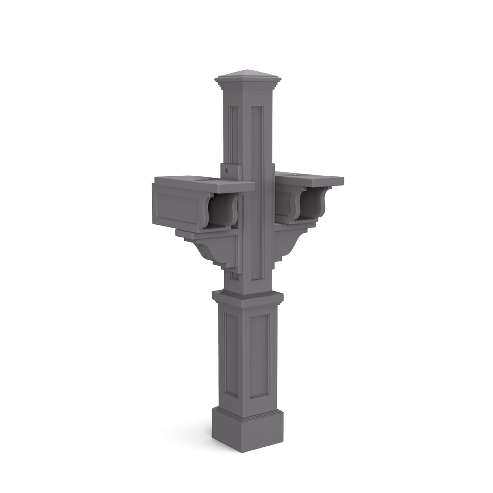 Mayne Gray 4 X 4 Mount Mailbox Post 5811-GRG