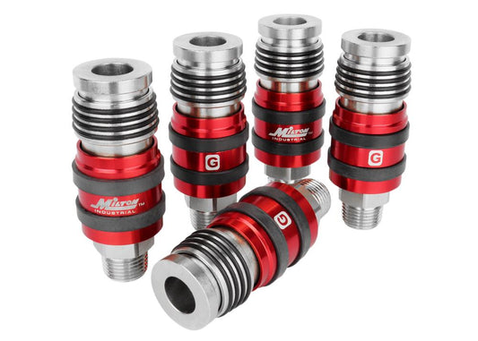 Milton 2 In ONE Universal Safety Exhaust Coupler – 1/2-in MNPT x 1/2-in Body Flow BX 5 1774