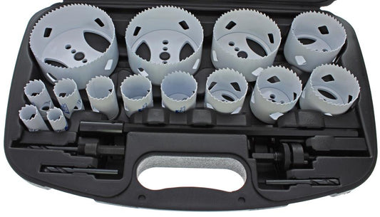IDEAL Deep Cut 4-1/2-in Carbide-tipped Arbored Adjustable Hole Saw Kit with Hard Case 36-502