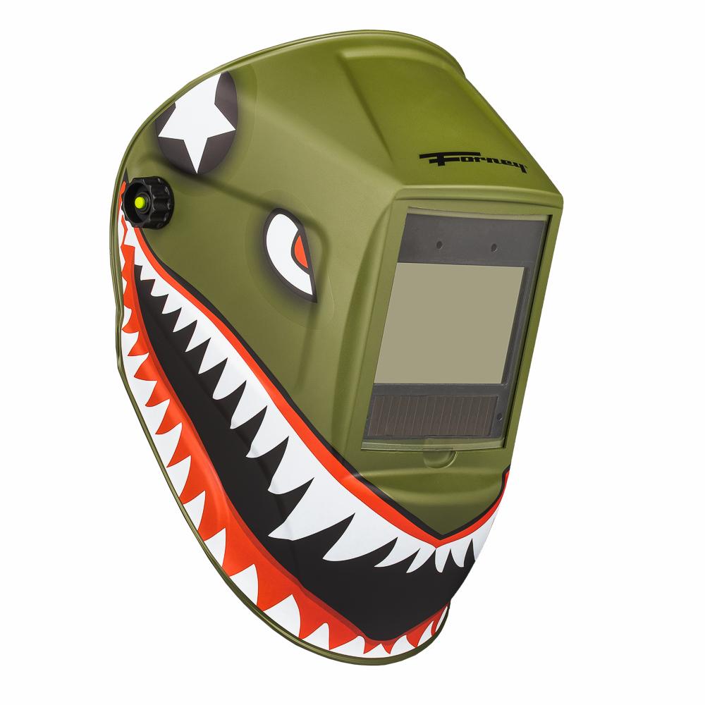 Forney Auto Darkening Variable Shade Green, Black, Red, White Welding Helmet 55938