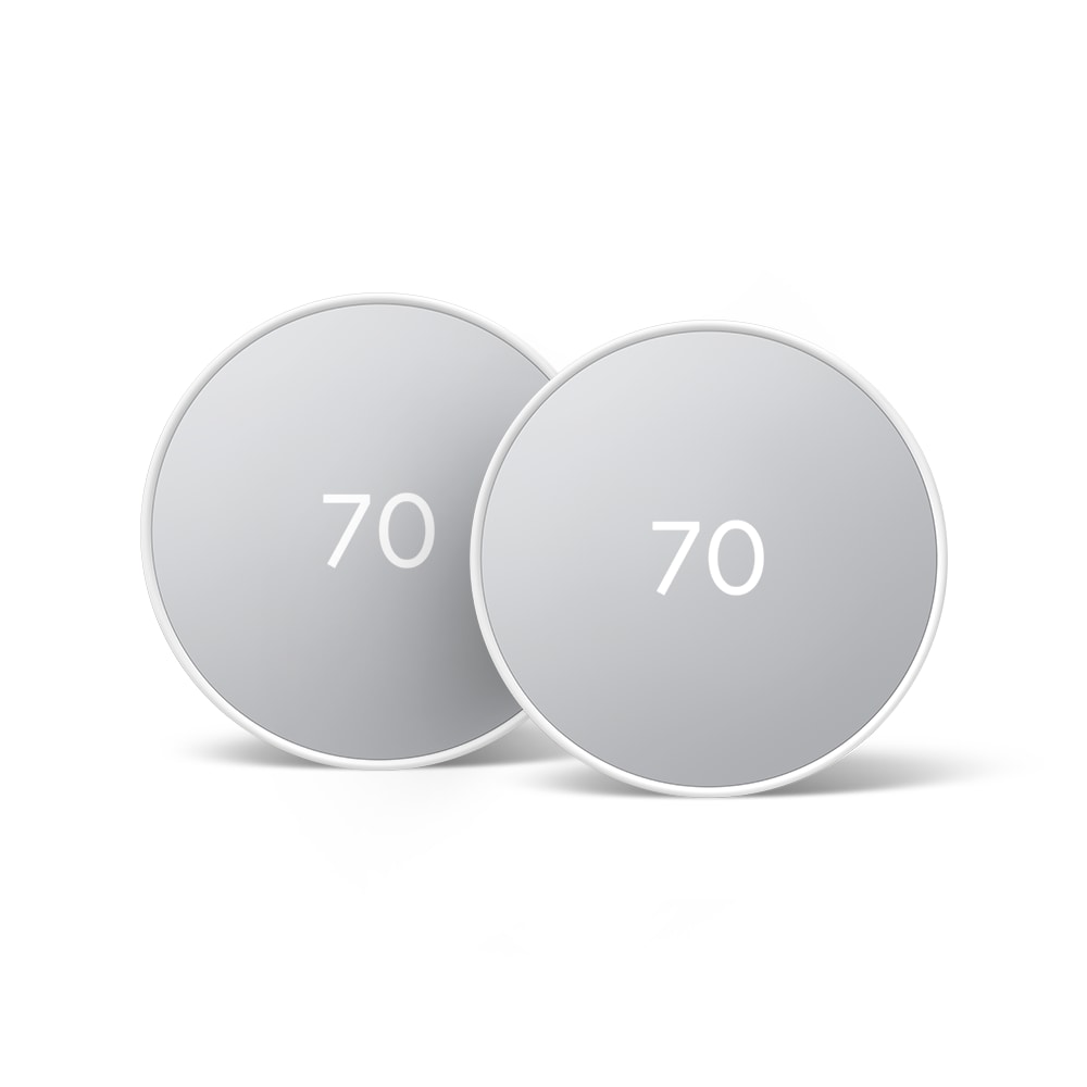 Google NEST SMART THERMOSTAT 2-Pack (SNOW) THERMOSNOX2
