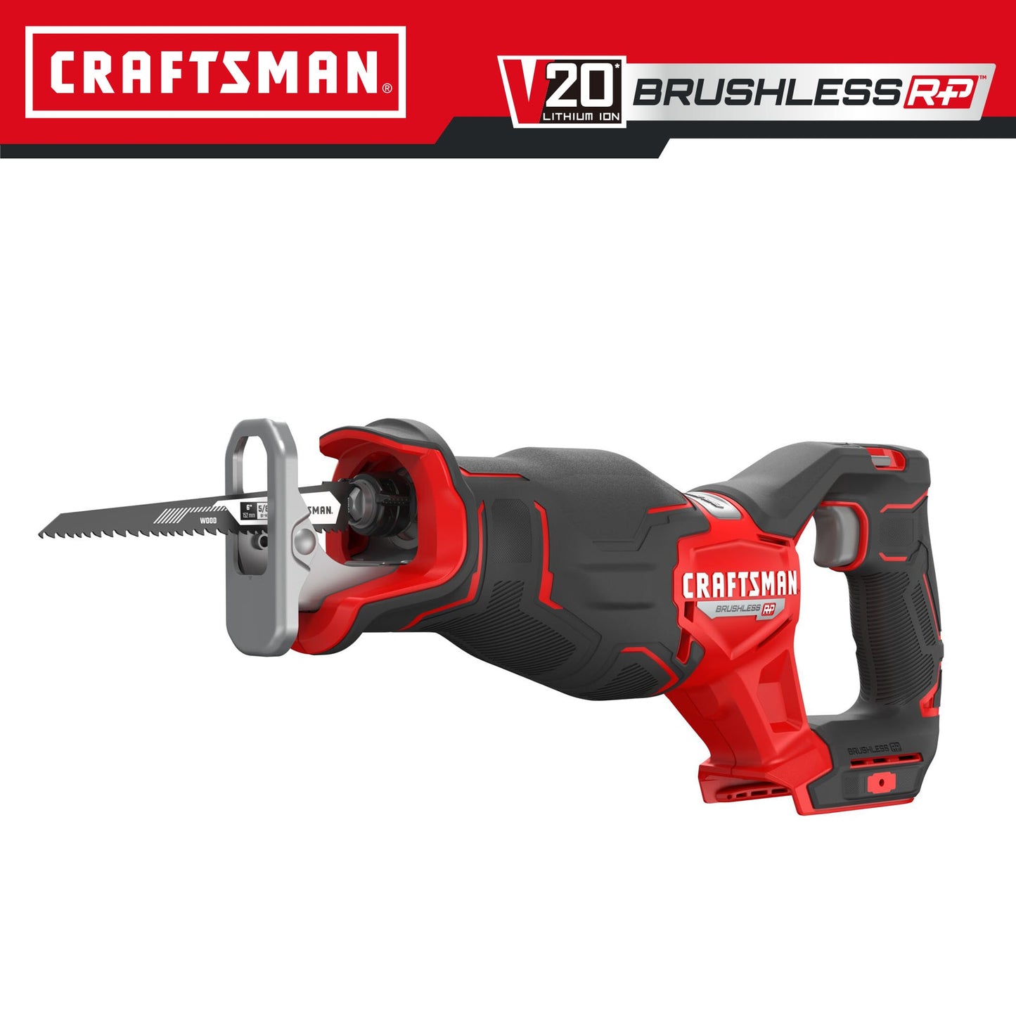 CRAFTSMAN V20 RP 20-volt Max Variable Brushless Cordless Reciprocating Saw (Bare Tool) CMCS351B