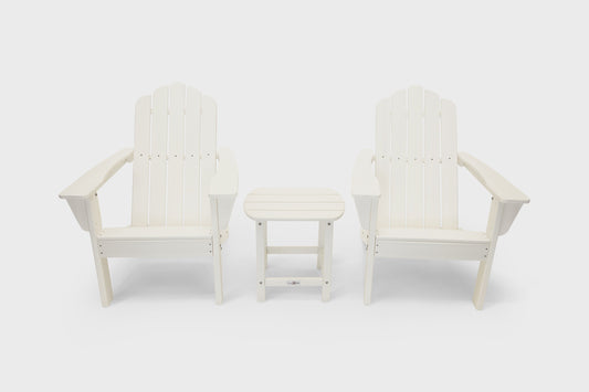 LuXeo Marina 3-Piece Patio Conversation Set with White