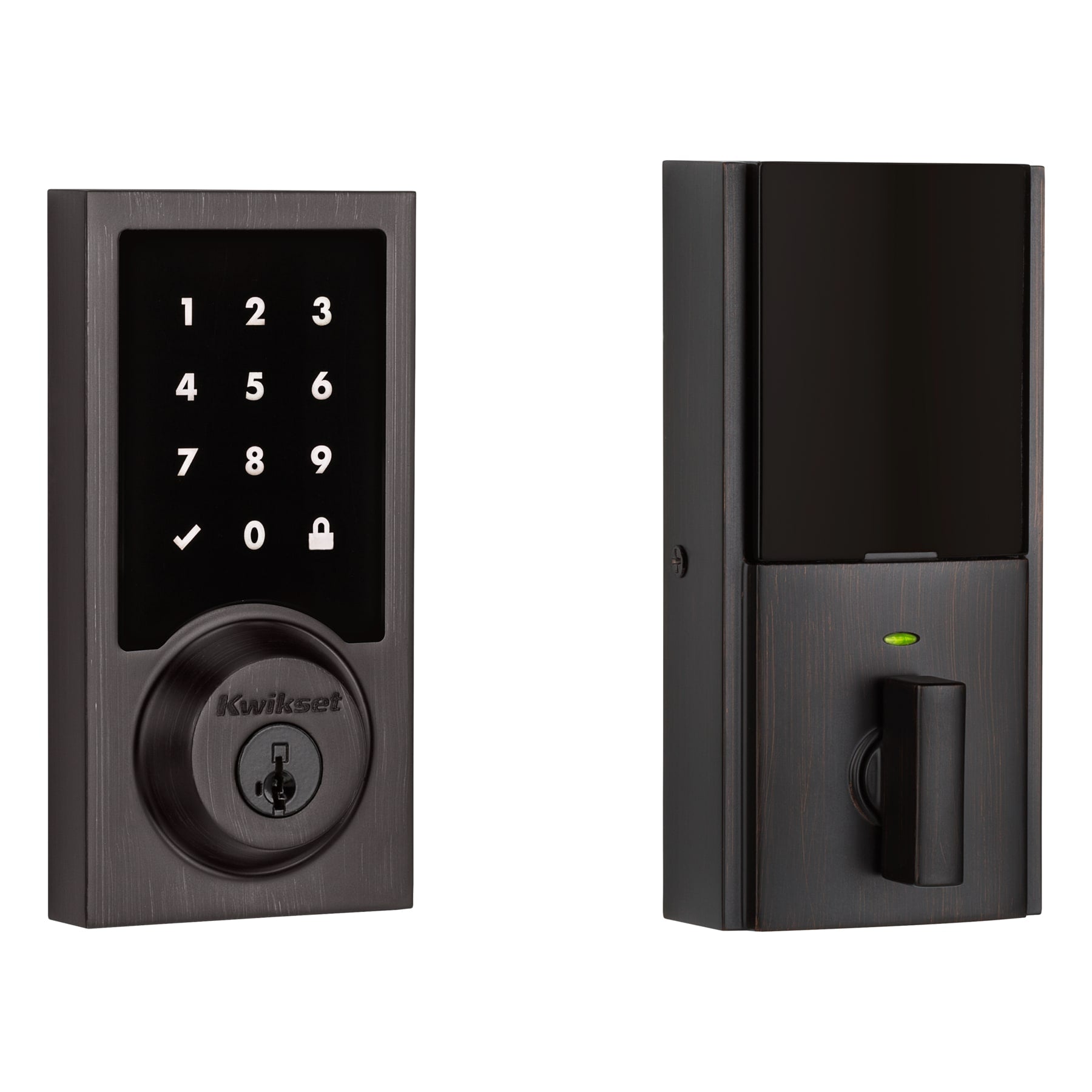 Kwikset 916 SmartCode Venetian Bronze Smart Lock Electronic Deadbolt Smartkey Touchscreen Keypad 99160-035