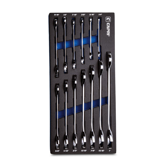 Capri Tools 13-Piece Set 6-point (Sae) Standard Open End Wrench CP11900-13ST