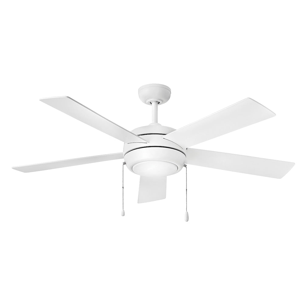 Hinkley CROFT 52-in Integrated LED Smart Chalk White with Chalk White, Weathered Wood Blades Ceiling Fan With Light ( 5 -Blade ) 4781080