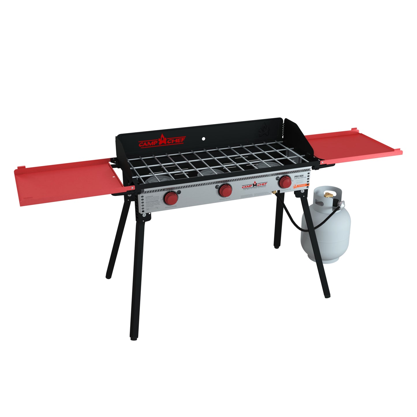 Camp Chef PRO 90X Deluxe 3 -Burner Propane Push and turn Steel Outdoor stove