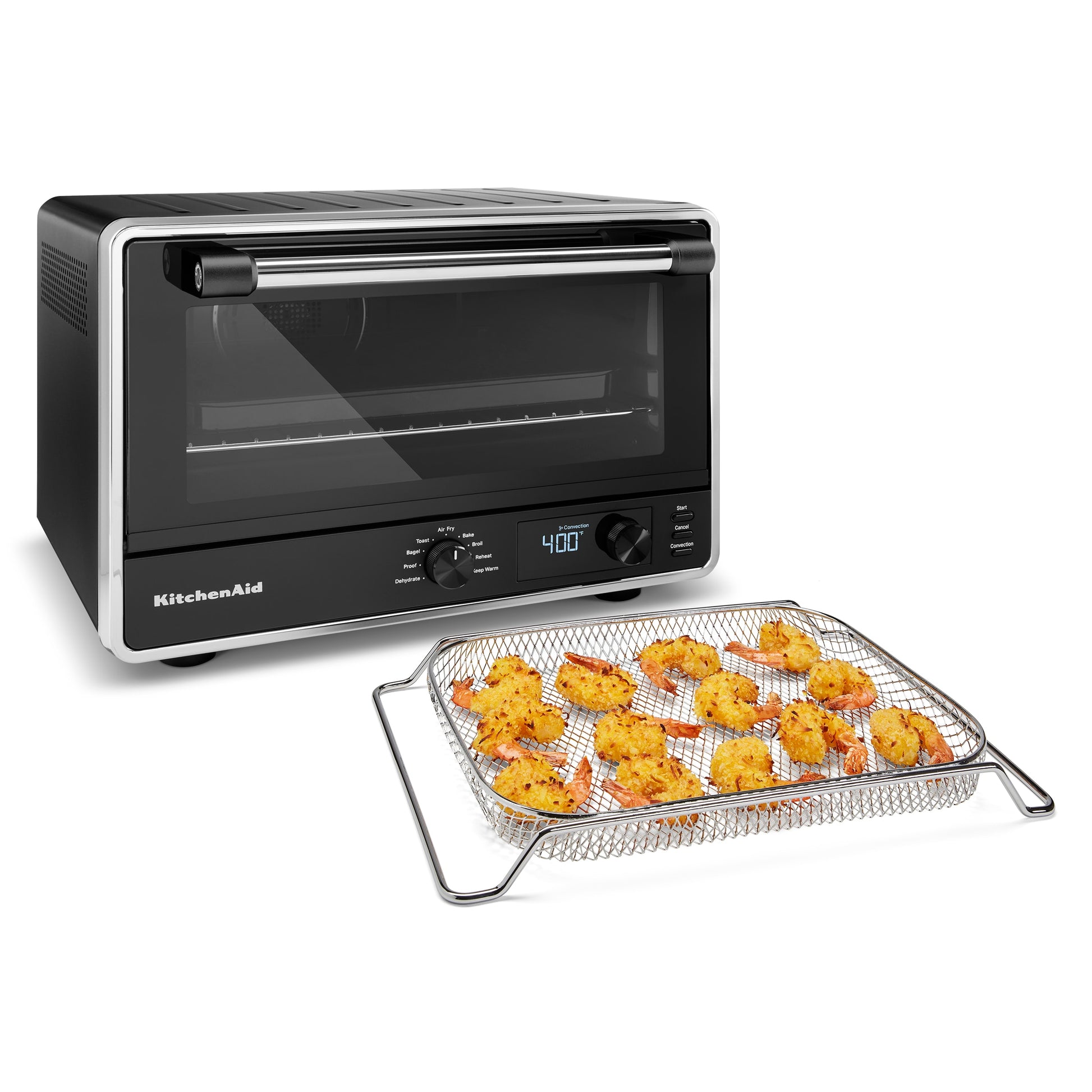 KitchenAid 6-Slice Black Convection Toaster Oven Automatic Shut-off (1800-Watt) KCO124BM