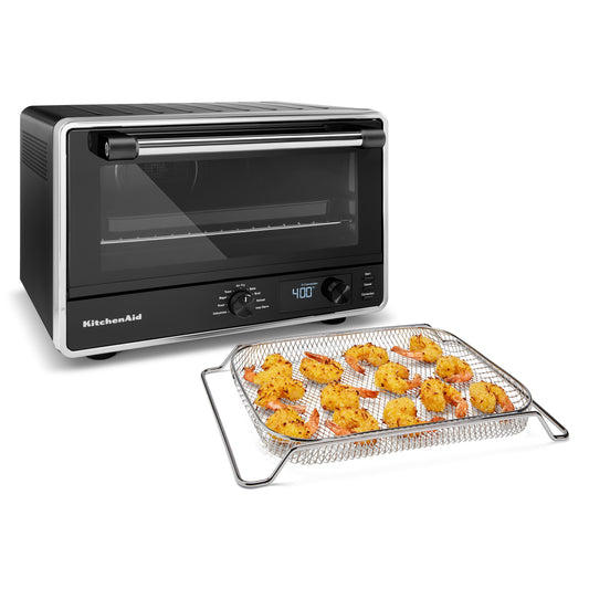 KitchenAid 6-Slice Black Convection Toaster Oven Automatic Shut-off (1800-Watt) KCO124BM