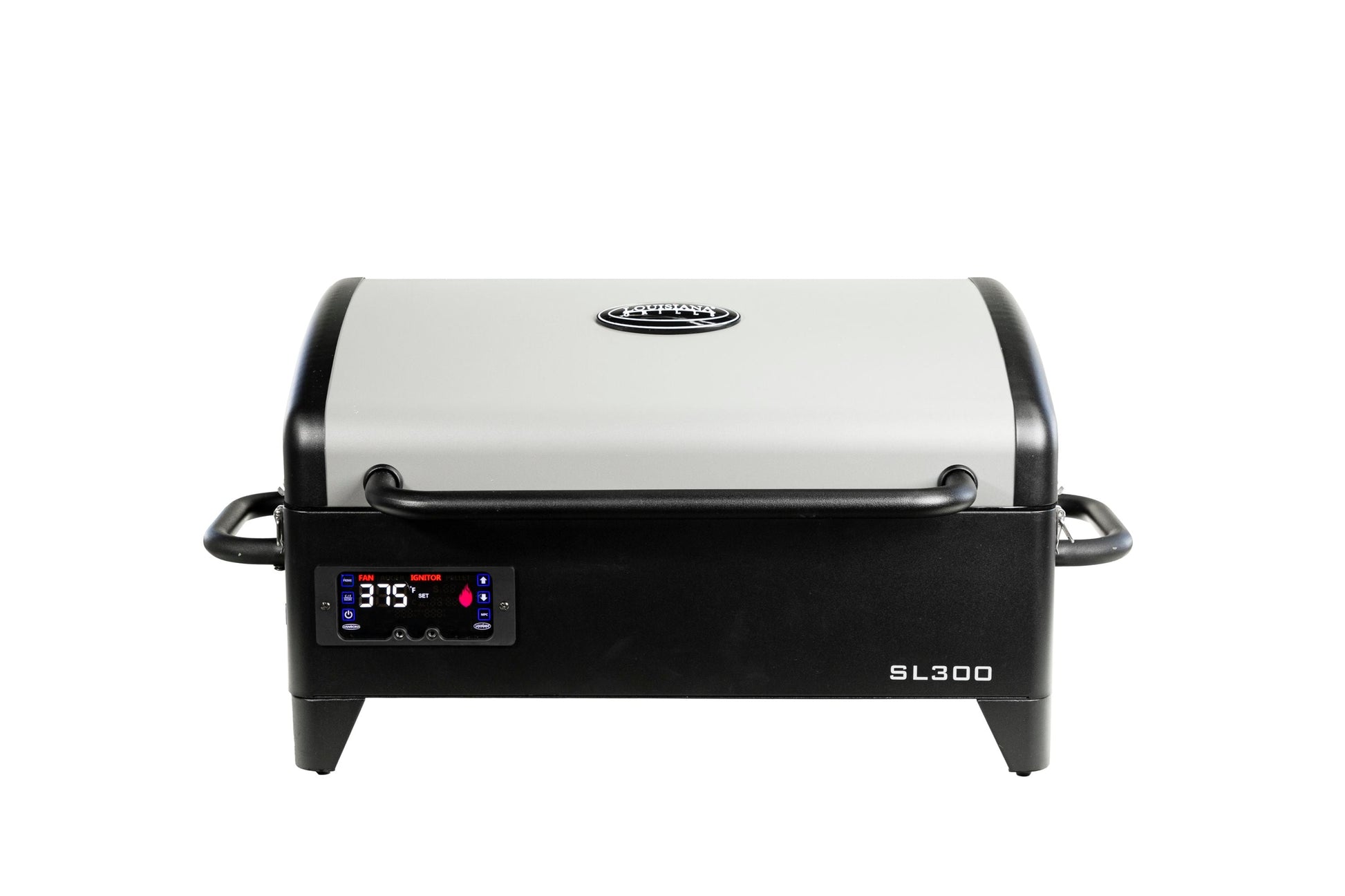 Louisiana Grills S L Portable 333-Sq in Black and Silver Pellet Grill 10785