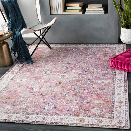 Livabliss Iris 9 x 12 (ft) Loomed Garnet Rectangular Indoor Distressed/Overdyed Vintage Pet Friendly Area rug