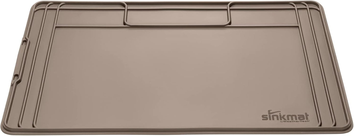 WeatherTech SinkMat \u2013 Waterproof Under Sink Liner Mat for Kitchen Bathroom \u2013 34\u201D x 22\u201D Inches - Durable, Flexible Tray \u2013 Home undersink Organizer Must Haves, Tan