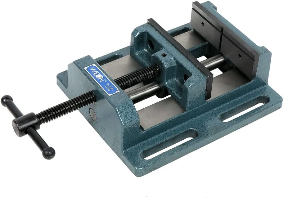 Wilton Low-Profile Drill Press Vise, 6" Jaw Width, 6" Jaw Opening, 2" Jaw Depth (Model LP6)