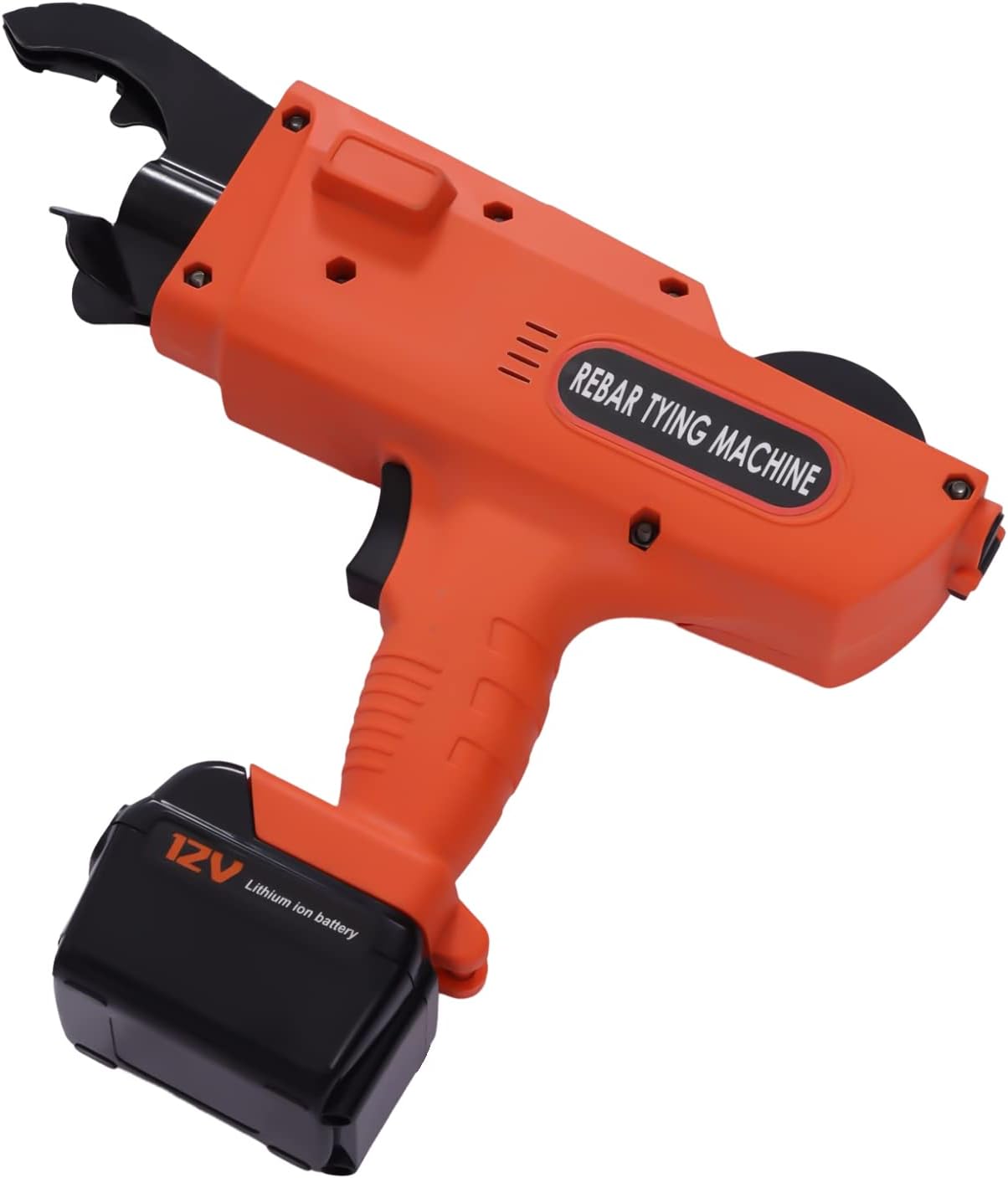 Automatic Rebar Tying Machine, 30-60mm Rebar Tier Tool, Handheld Rebar Tie Tool, 12V Rebar Tying Maching Binding Tool, Can Knot 1500 Times, 0.8s Per Time