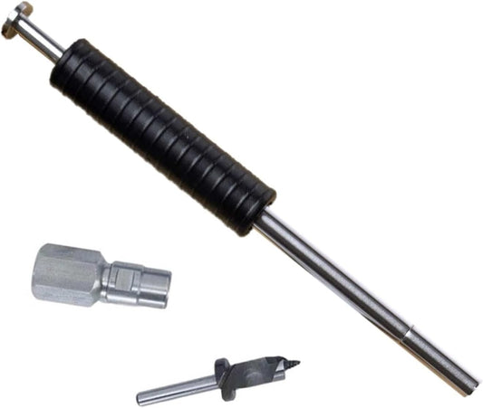 Trio of Mushroom Log Inoculation Tools for Sawdust Spawn | Anti-Slip Thumb-Press Tool, Drill Bit & Angle Grinder Adapter | Mushroom Growing Supplies | North Spore