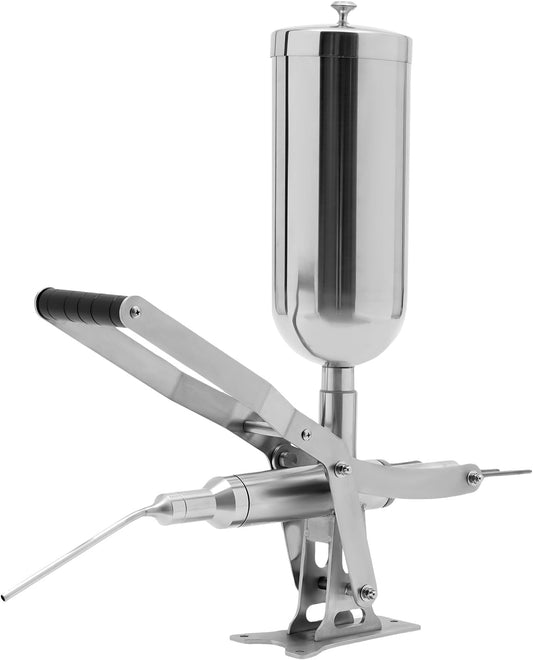 5L Commercial Manual Churro Maker, Stainless Steel Fruit Donuts Filling Machine Hand-operated Churro Donuts Maker Machine Bread Filling Machines for Bakery Food Bread Puff Cake Butter