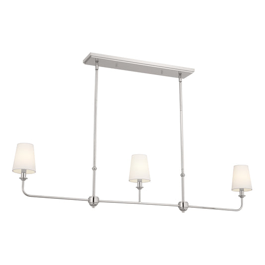 Kichler Pallas 3 -Light Polished Nickel Traditional For Use in Bedrooms, Dining Rooms, Foyers, Kitchens, Living Rooms Chandelier 5269728