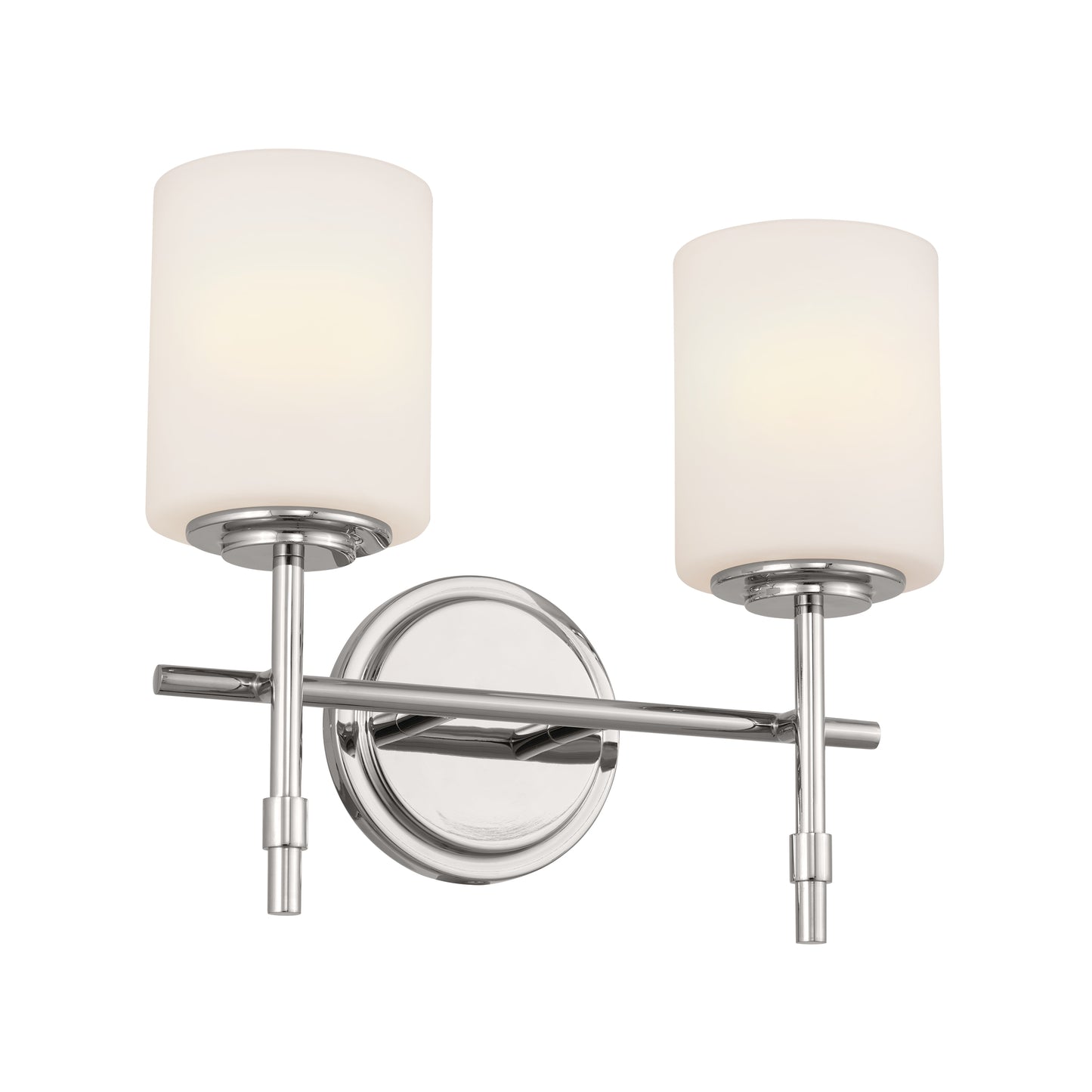 Kichler Ali 14-in 2 -Light Polished Nickel Traditional Vanity light 5269676