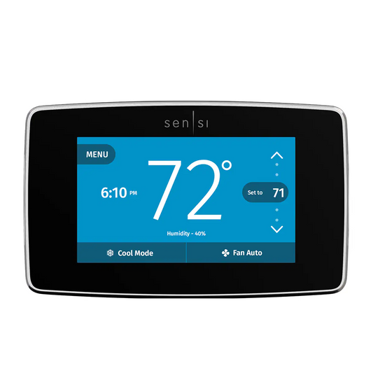 Emerson Black Smart Thermostat with Wi-Fi Compatibility ST75
