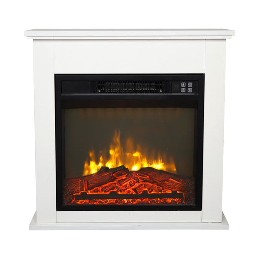 Winado 24.8-in W White Fan-forced Electric Fireplace 757630042541