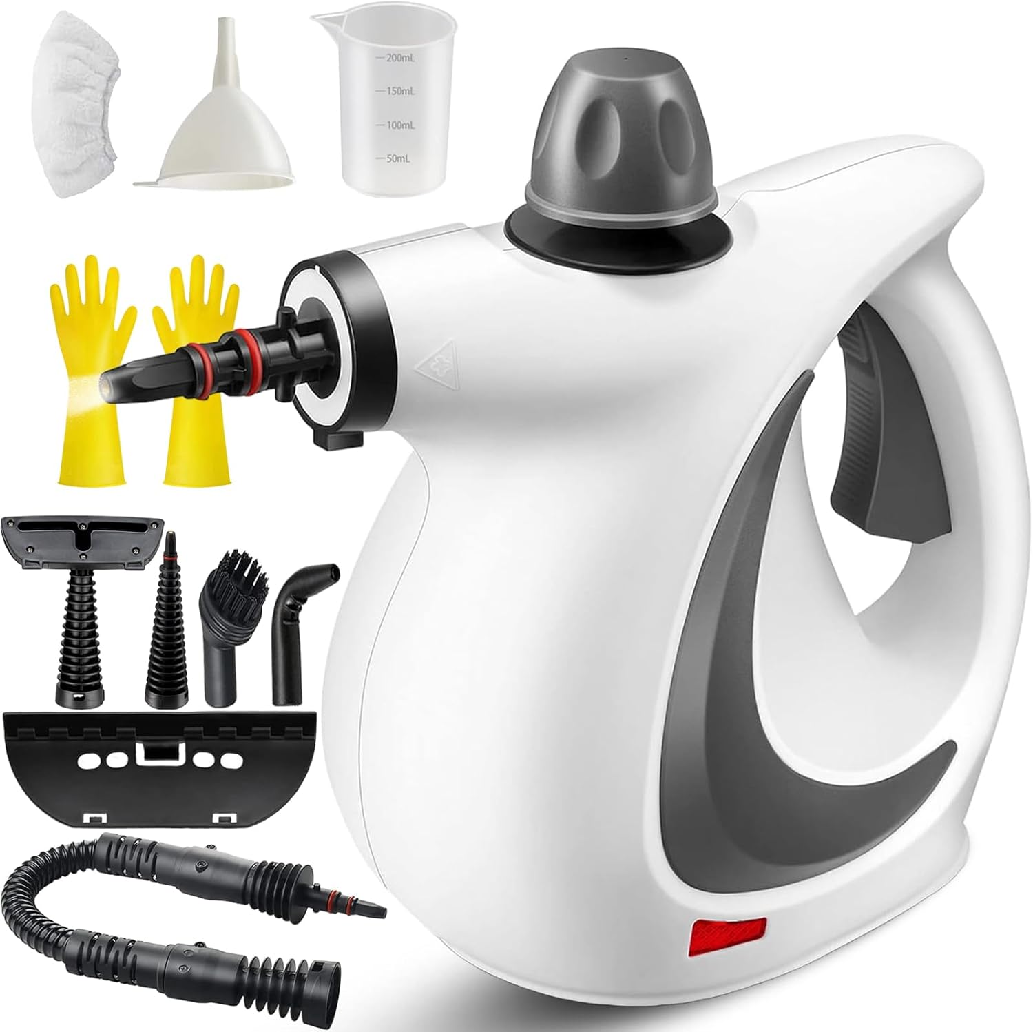 Saker Steam Cleaner plus Handheld, 2025 Upgrade High Pressure Steamer for Home Cleaning, Car Interior, Kitchen, Furniture,Carpet, Tile|Multiple Nozzles (1Set+1 Fiber Cloth)