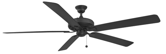 Fanimation Edgewood72 72-in Outdoor Black with Black Blades Ceiling Fan Light Kit Compatible ( 5 -Blade ) 5326660