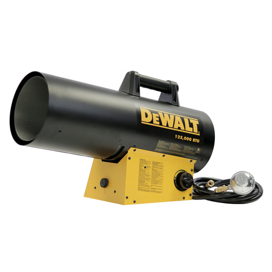 DEWALT Forced Air Propane 125000-BTU Outdoor Portable Forced Air Propane Heater DXH125FAVHC
