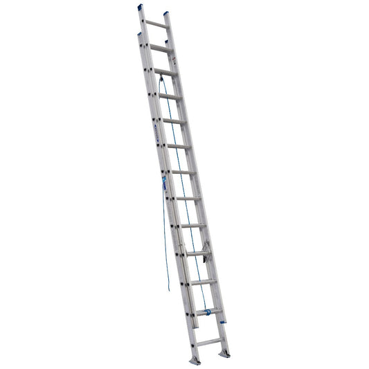 Werner D1300-2 24-ft Aluminum Type 1- 250-lb Load Capacity Extension Ladder D1324-2