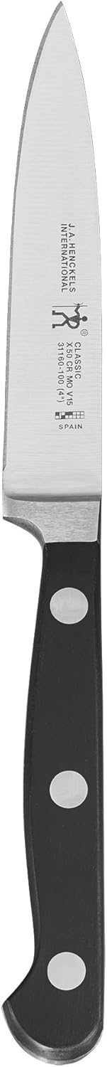 HENCKELS Classic Razor-Sharp 4-inch Paring Knife, German Engineered Informed by 100+ Years of Mastery, Stainless Steel