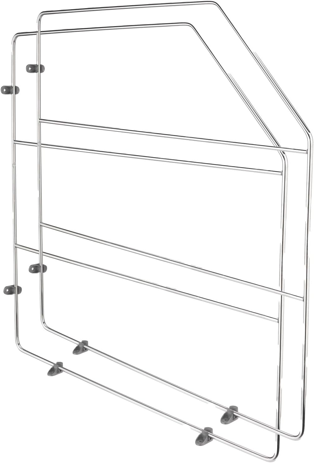 Rev-A-Shelf 18" Baking Sheet Shelf Organizer for Wall and Base Kitchen Cabinets, Divider Pan Rack Storage Wires for Cupboards, Chrome, 597-12CR-2-1