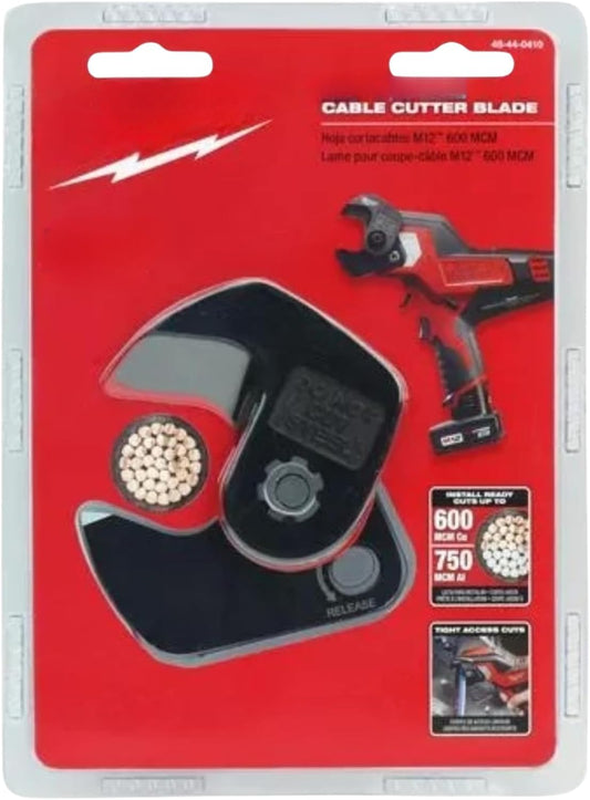 600 MCM Cable Cutter Blade Set – Compatible with Milwaukee 48-44-0410 – Steel Replacement Blades For M12 2472 Cable Cutter