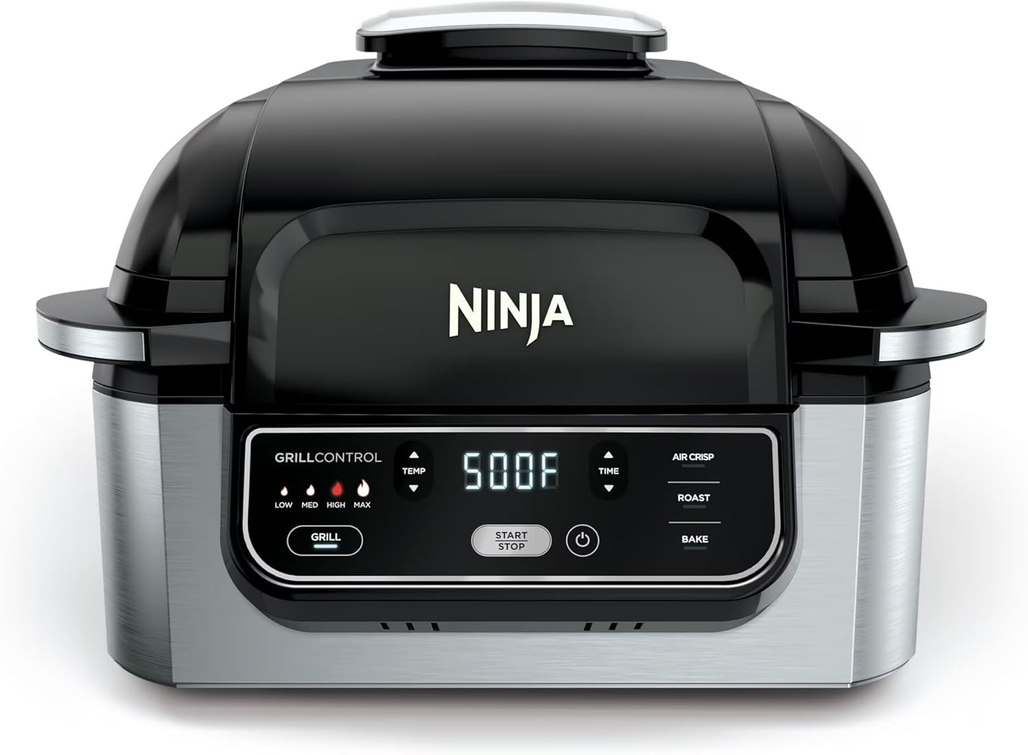 Ninja Foodi Indoor Grill & Air Fryer: Smokeless 4-in-1 Appliance for Grilling, Roasting, Baking, Air Frying- Easy Cleanup, Multifunctional Kitchen Appliance,Dishwasher Safe