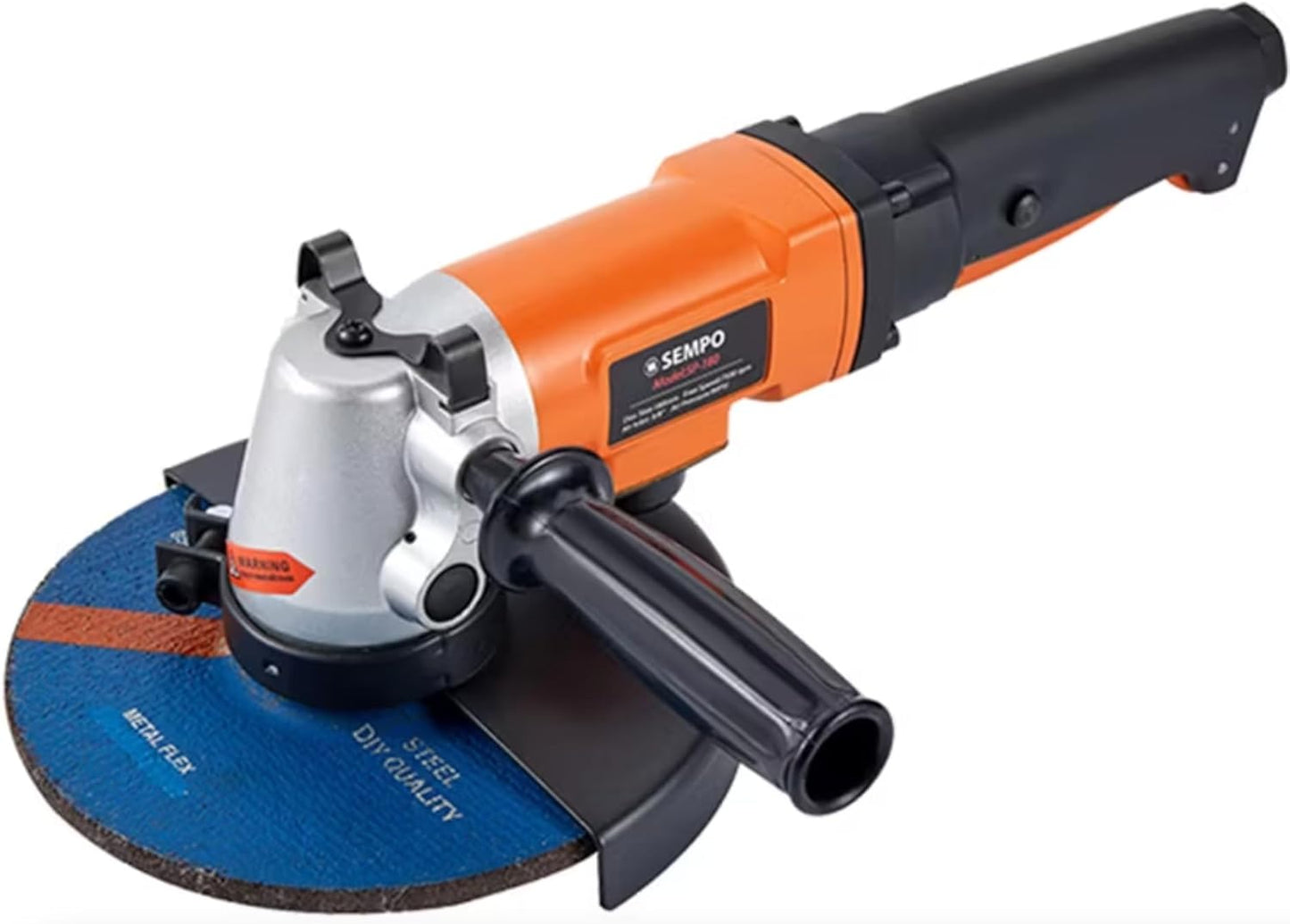 Sempo Heavy Duty 7-Inch Pneumatic Air Angle Grinder – 7500 RPM Industrial Grade Tool for Metal Grinding, Polishing, Cutting, Rust Removal, Automotive, Welding, Woodworking