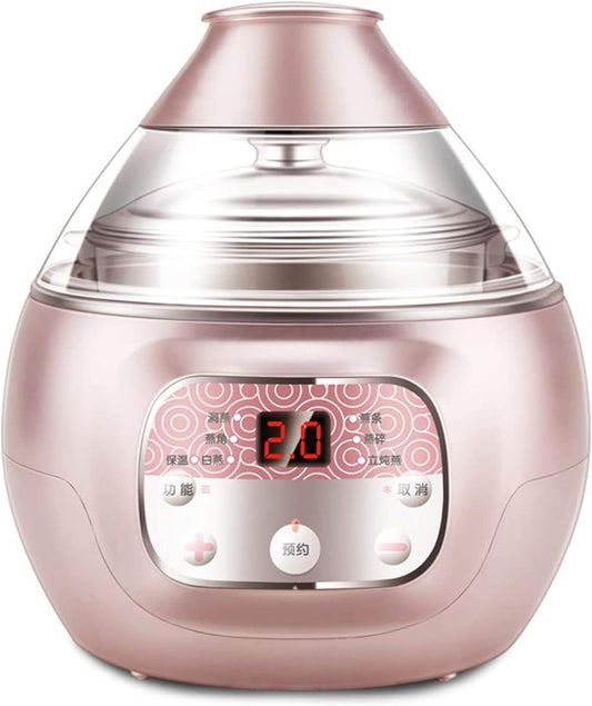 Bird's nest stew Pot, Special Small-Scale Health-Preserving Water-Proof Electric Cooker, Automatic Mini Glass Travel Bird's nest Machine,